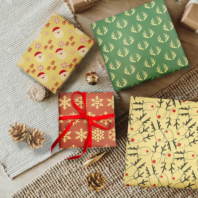 Detalle 2 de LZRinue Christmas wrapping paper 43cm