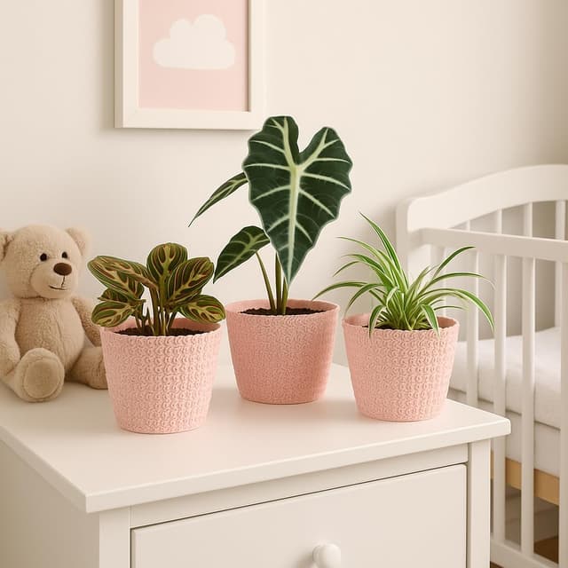 Thumbnail 5 de Home Garden Ornaments 14 cm woven-effect planter 🌱