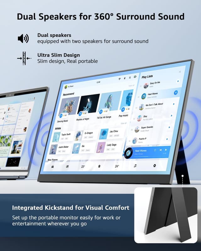 Detalle de Yodoit Yodoit portable monitor 15.6in FHD