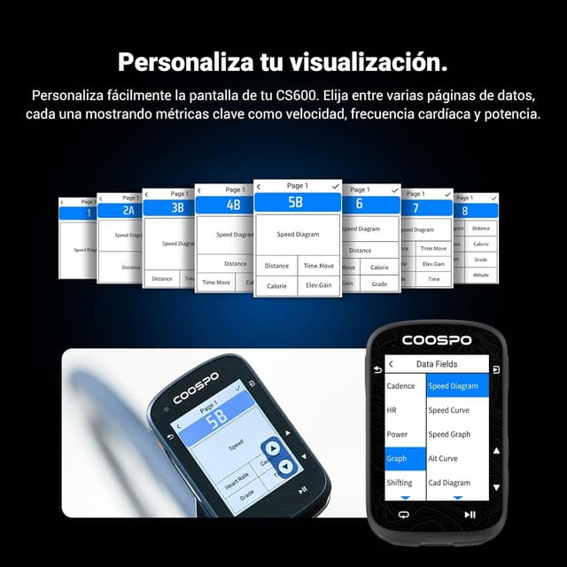 Thumbnail 5 de COOSPO CS600 GPS 36H para bicicleta