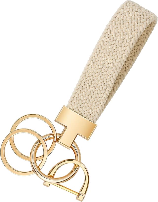 Detalle de CHUQING Schlüsselanhänger Auto Makramee 13,3 cm