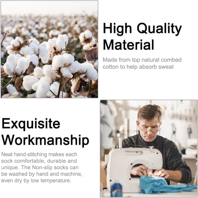 Thumbnail 5 de flintronic Calcetines de yoga 4 pares antideslizantes