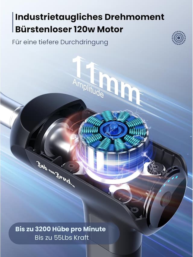 Detalle de Bob and Brad X6 Pro Massagepistole für Muskelmassage