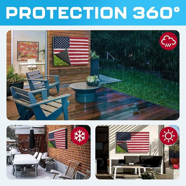 Thumbnail 6 de Outdoor TV Cover 65 Inch Weatherproof & Waterproof TV Enclosure (Weatherproof Screen Protector)