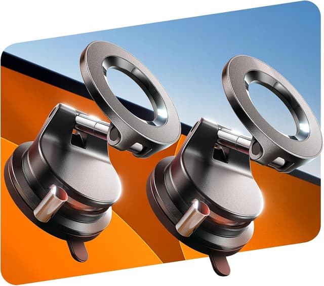 Detalle de LISEN Magsafe Car Phone Mount (2-Pack) with Reinforced Suction & Snap Lock