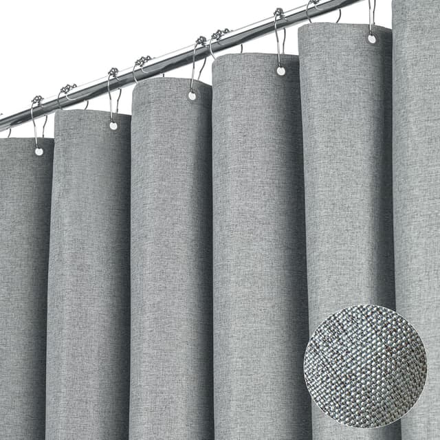 Imagen de BTTN Grey Fabric Shower Curtain W72xH72 en OfertitasTOP