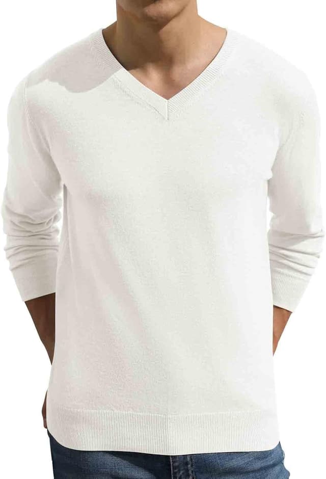 Thumbnail 6 de Sailwind men’s V-neck knit pullover with soft ribbed cuffs and hem