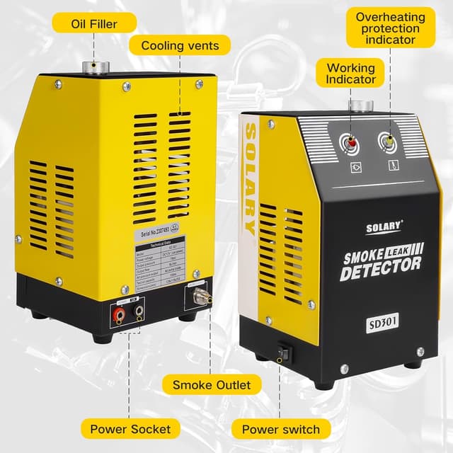 Thumbnail 5 de Solary Smoke Machine Leak Detector 12V