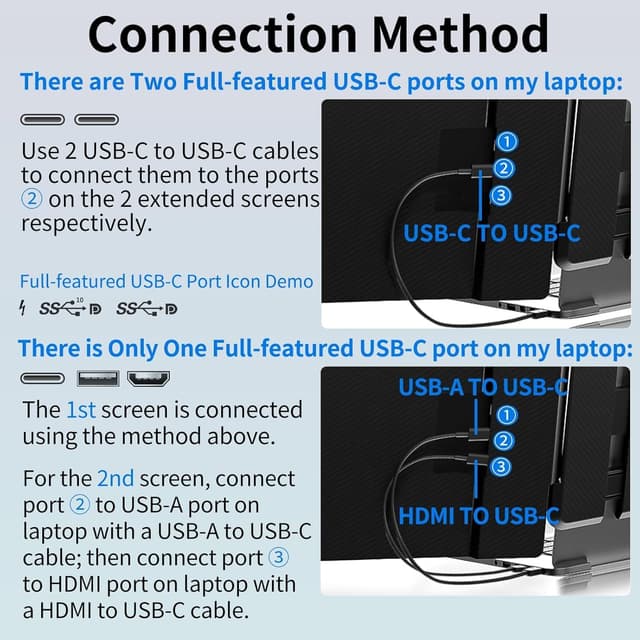 Detalle 2 de Newwin Laptop Screen Extender 14in FHD IPS