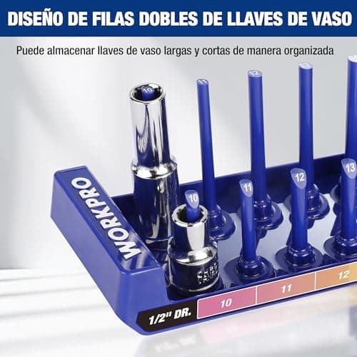 Thumbnail 5 de WORKPRO Kit d'organisateur de douilles 4 pièces ⚙