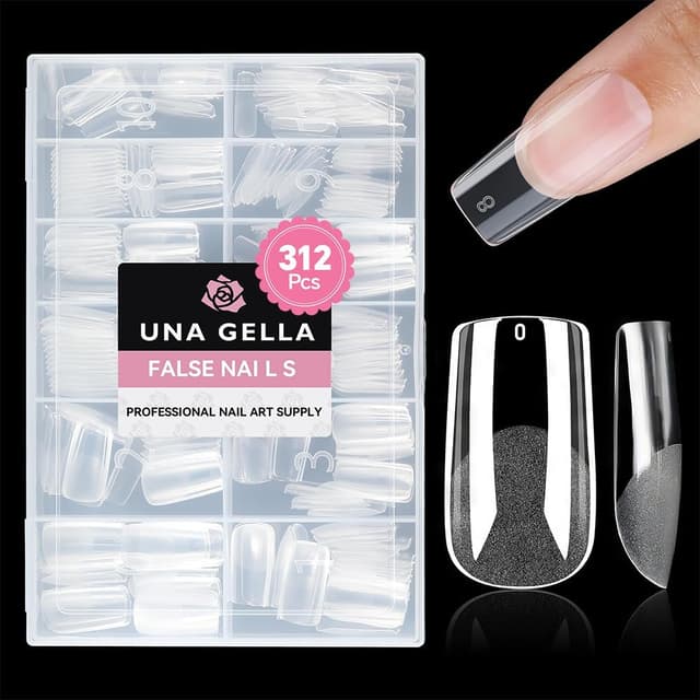 Detalle de UNA GELLA Medium Square Gel Nail Tips 312pcs