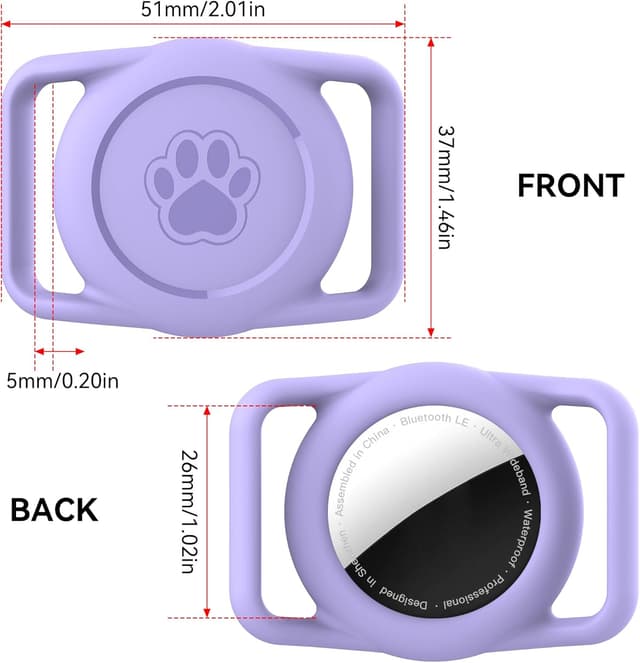 Thumbnail 6 de Citymore support de collier AirTag pour chien et chat (lot de 2) en silicone étanche
