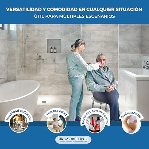 Thumbnail 6 de Mobiclinic® Taburete Baño Regulable en Altura