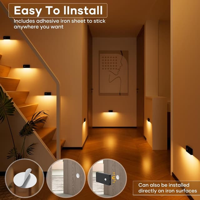 Thumbnail 6 de Nachtlicht mit Bewegungsmelder 6 LED