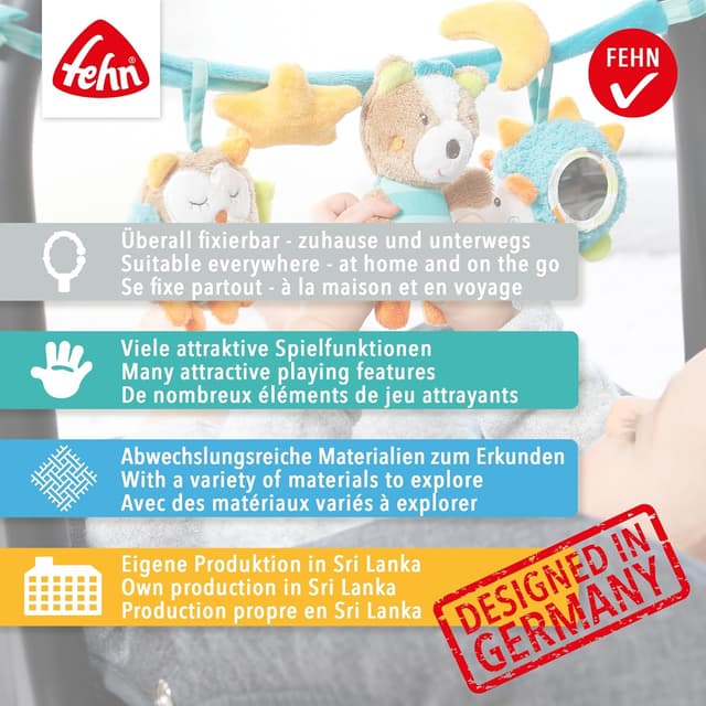 Detalle 2 de Fehn Kinderwagenkette Safari 45 cm Spielzeug
