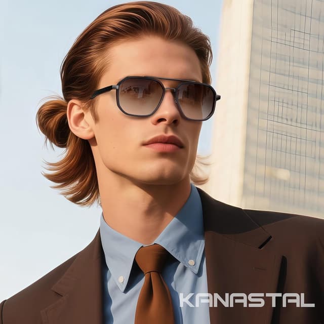 Thumbnail 1 de KANASTAL Lunettes polarisées rétro Carrée UV400