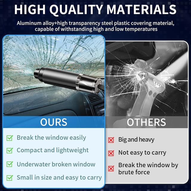 Thumbnail 6 de ROELLY 2 Pezzi Martello Emergenza Auto