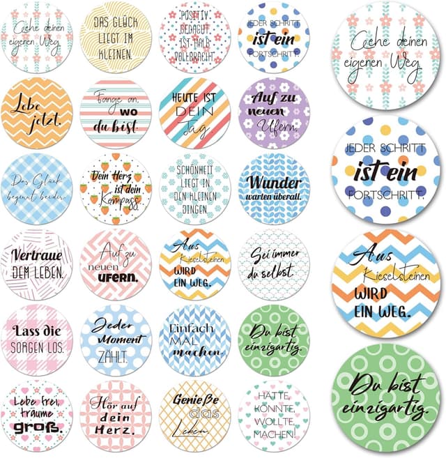 Imagen de BIROYAL Sprüche Aufkleber 120 Stk 🎨 en OfertitasTOP