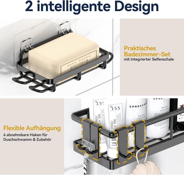 Thumbnail 5 de YASONIC Duschregal ohne Bohren 3er Set