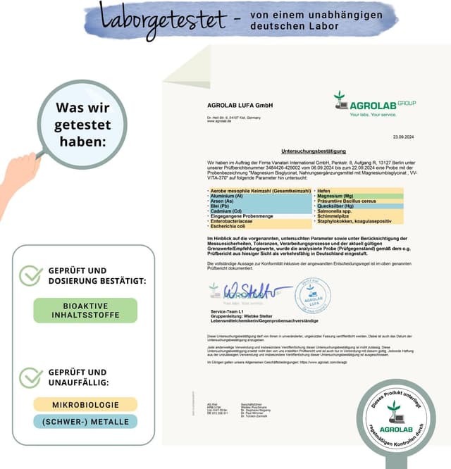 Thumbnail 4 de Vegavero Magnesium Bisglycinat 400 mg Kapseln 💊