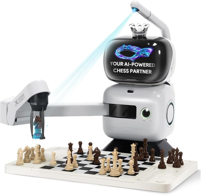 Detalle de Sense Robot AI Chess Robot with Robotic Arm (25 AI levels, 1200+ exercises) with Lichess integration