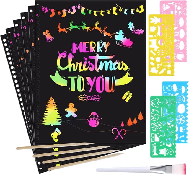 Detalle de OFFCUP Scratch Art 2 piezas Manualidades Creativas