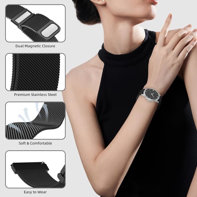 Detalle 2 de PinnWaa bracelet montre métal 22 mm