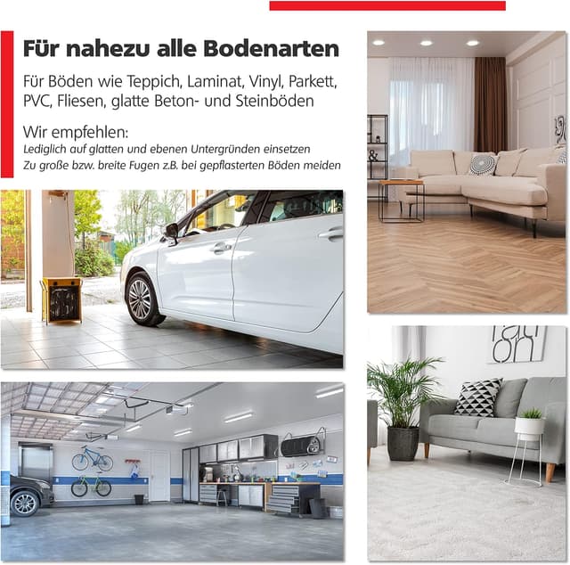 Detalle de RAVN HAMAN 4er Set Möbelrollen 50 mm mit Bremse – Schwerlast-Lenkrollen für innen & außen