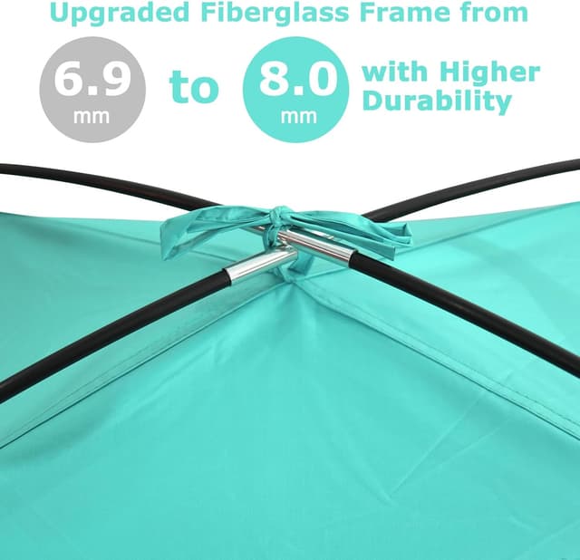 Detalle 2 de COMMOUDS Beach Tent Sun Shade with UPF 50+ Protection (for 3/4/6/8 people)