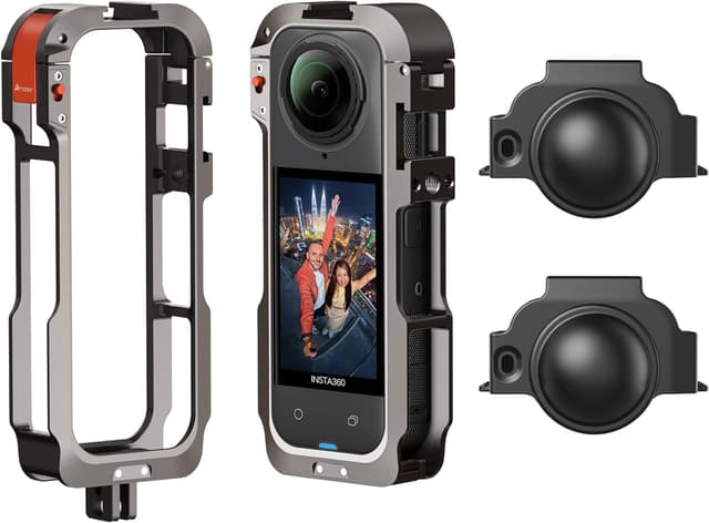 Detalle de Amazear Insta360 X5 Metal Protective Case