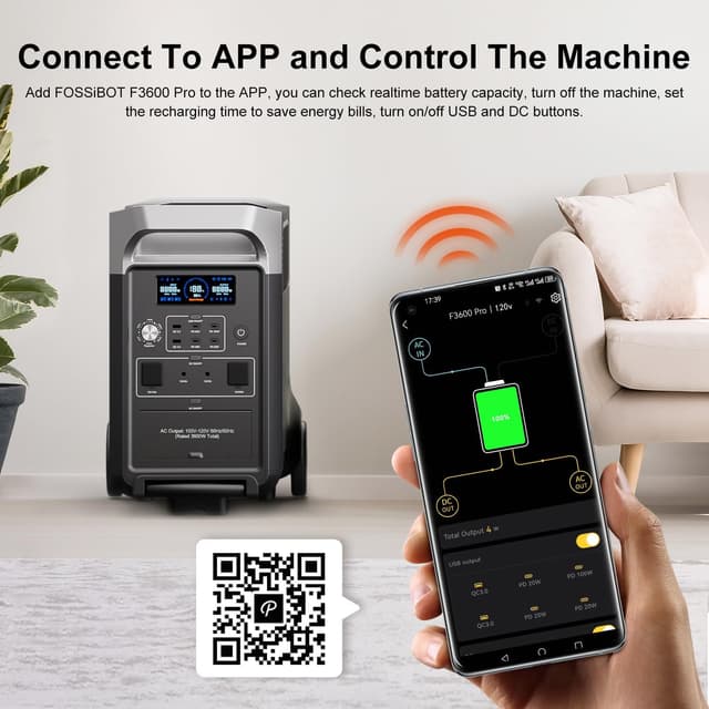 Detalle de FOSSiBOT F3600 Pro powerstation 3840 Wh