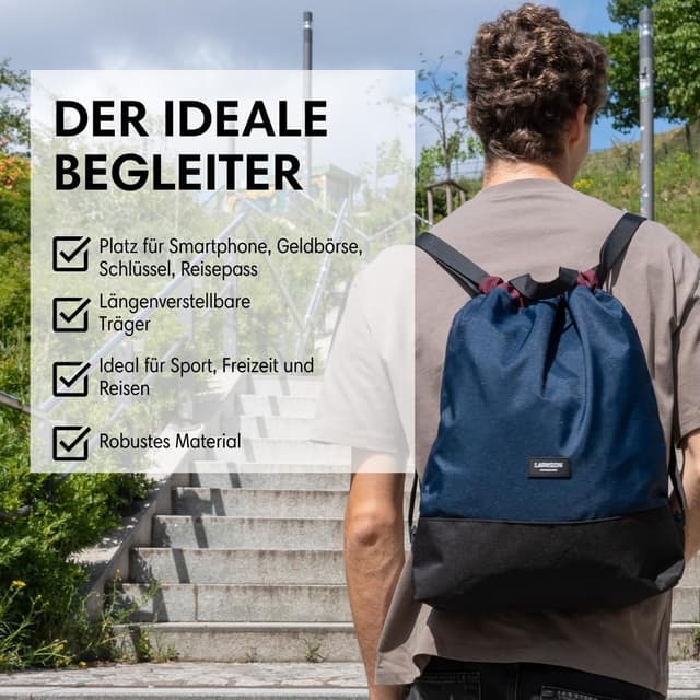 Detalle de LARKSON No 7 Turnbeutel Rucksack, 11 Liter