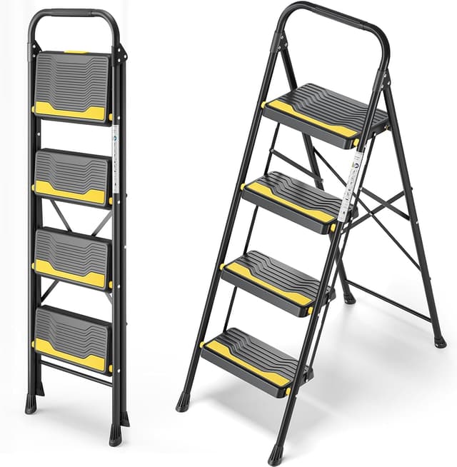 Imagen de Urackify 4 Step Ladder 150 kg capacity with handrail 🪜 en OfertitasTOP