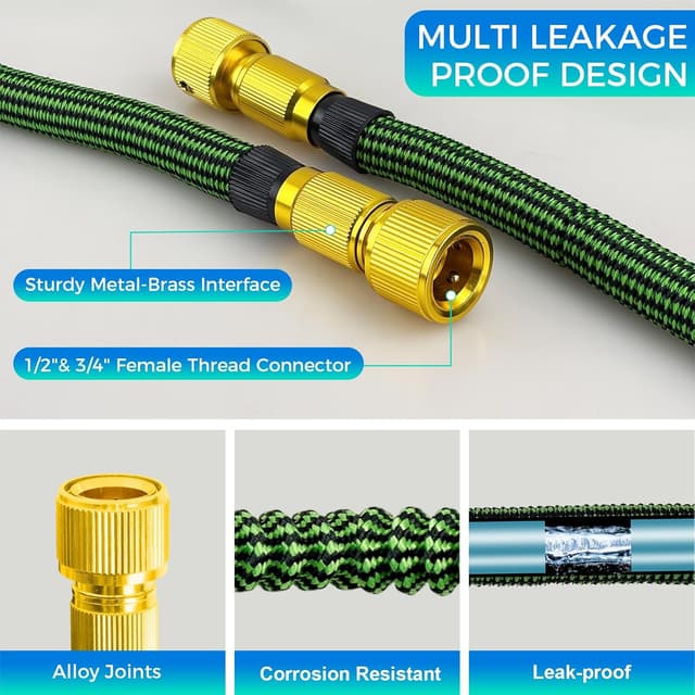 Detalle de CNMTCCO Expandable garden hose pipe 100FT