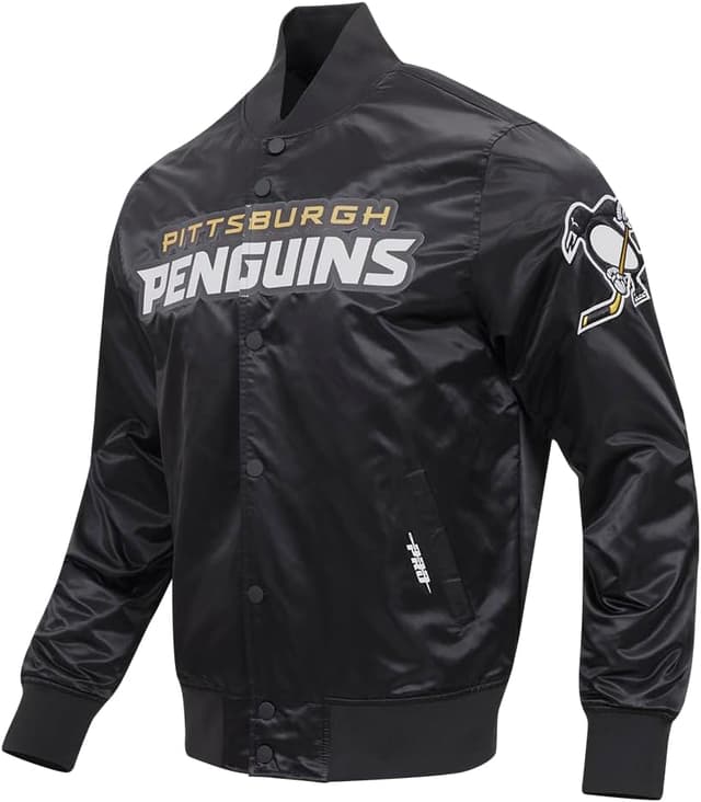 Detalle de Pro Standard Men’s NHL Classic Satin Jacket (Classic Satin collection)