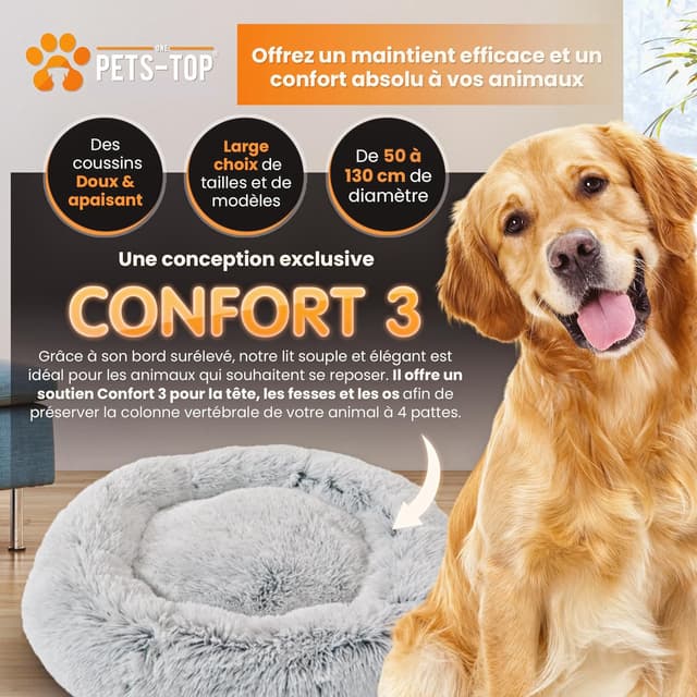 Detalle 2 de One PETS-TOP Coussin Donut 130 cm