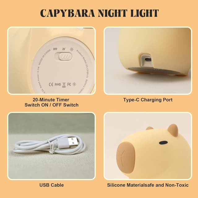 Thumbnail 6 de YuanDian Capybara Night Light 15h