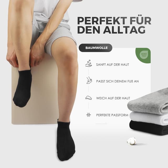 Thumbnail 4 de FALARY 10 Paar Sneakersocken