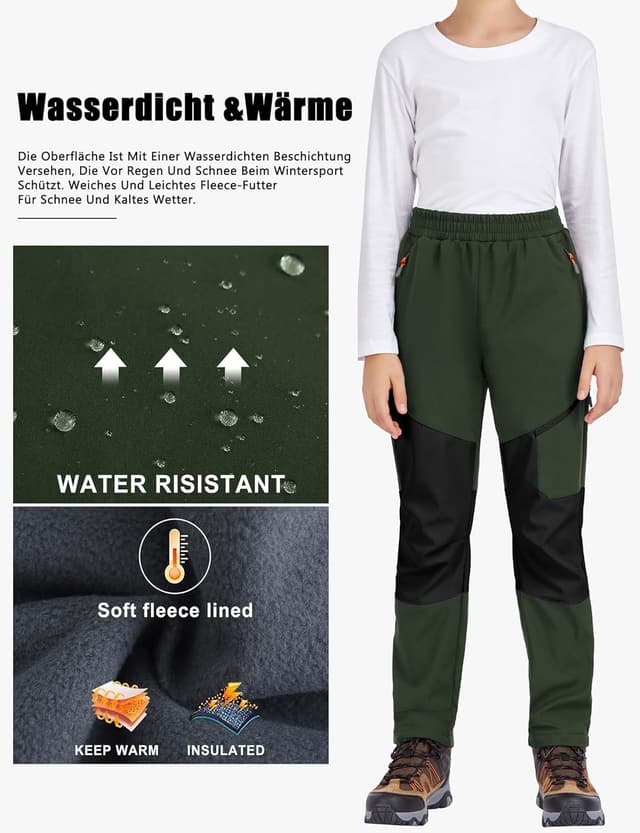 Thumbnail 2 de HFDWYJ Kinder Softshellhose Schneehose