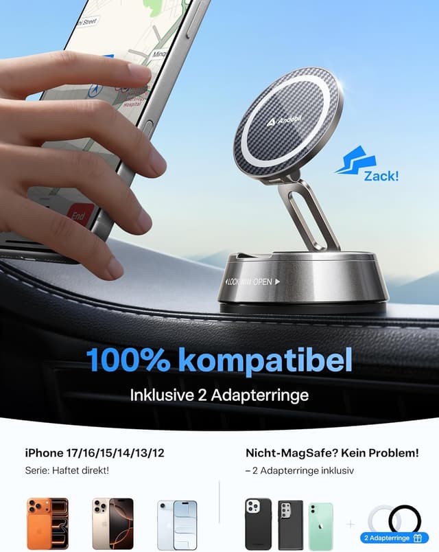Thumbnail 6 de andobil 2026 MagSafe Auto Halterung 360° Drehbar