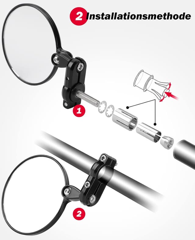 Thumbnail 2 de KEMIMOTO CNC Motorradspiegel 360° drehbar