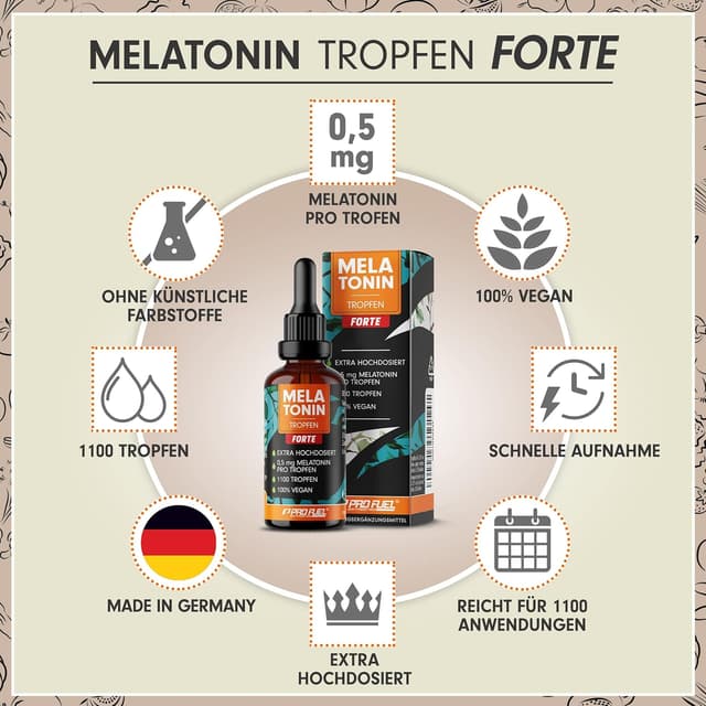 Thumbnail 1 de Melatonin Tropfen FORTE 0,5 mg