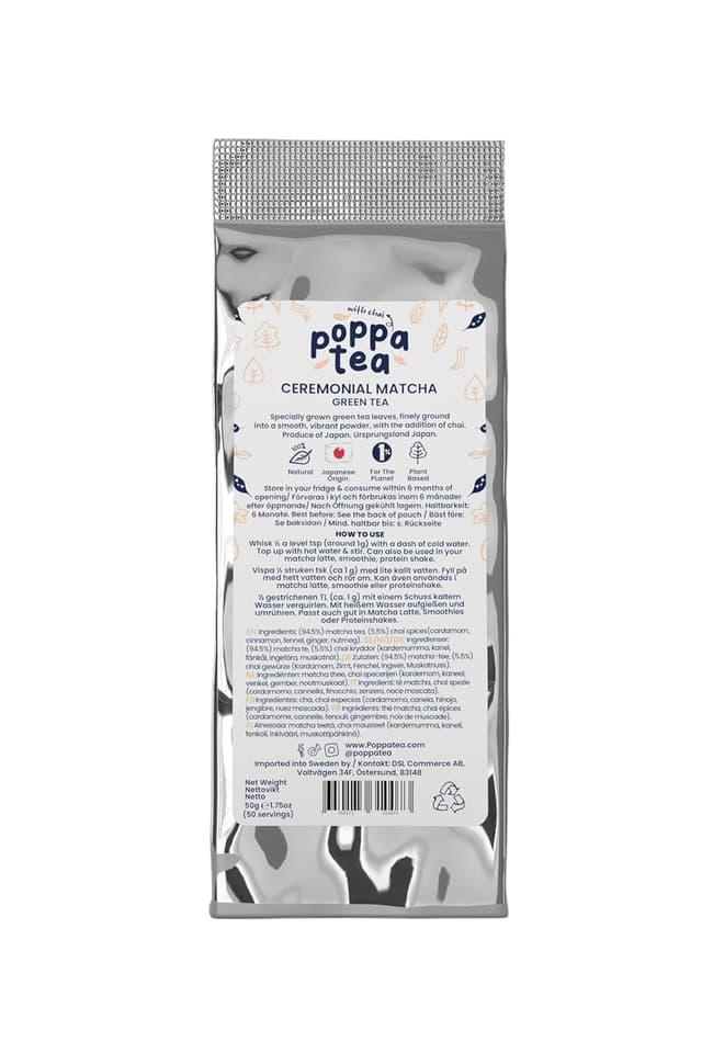 Thumbnail 3 de PoppaTea Ceremonial Matcha Pulver