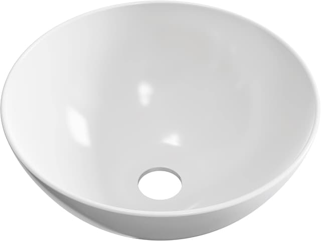 Detalle de Baikal lavabo cerámico sobre encimera 29,5 cm