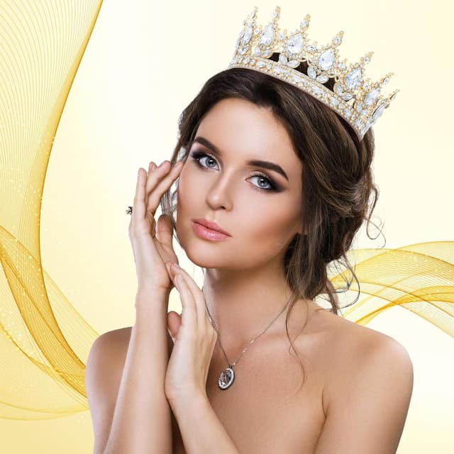 Thumbnail 3 de ZOCONE Vintage Tiara Krone Roségold 5,5 cm