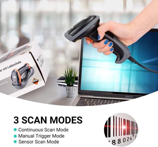 Thumbnail 2 de Tera Pro Lecteur 1D Laser sans Fil L0013B Orange