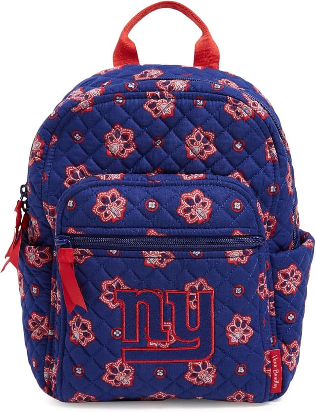 Detalle de Vera Bradley Women’s Cotton NFL Small Backpack (Dallascowboys/On-Blue Graybandana)