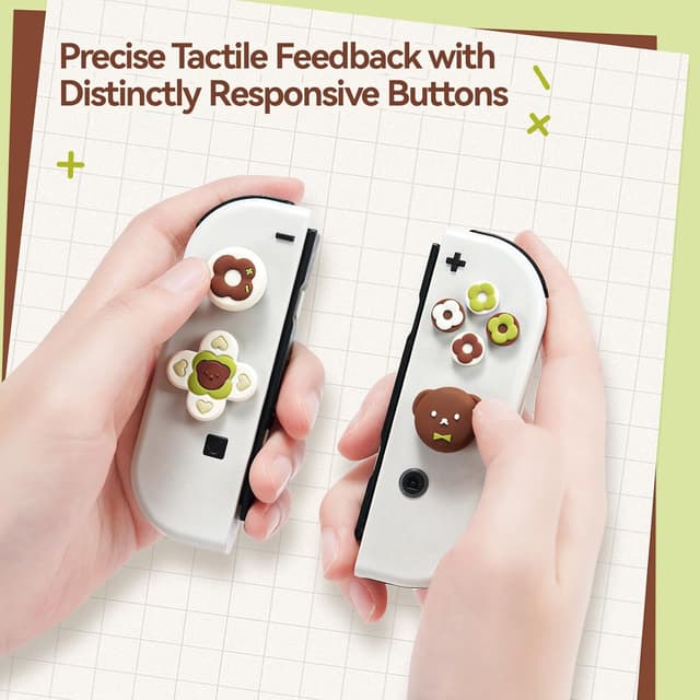 Thumbnail 5 de GeekShare Cross D-Pad Thumb Grip Caps for Switch