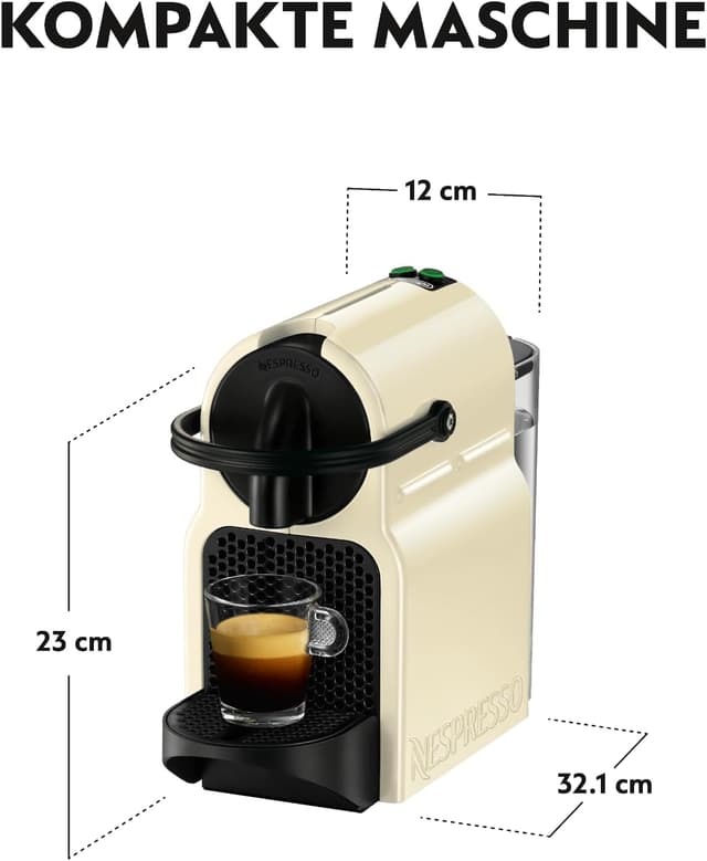 Detalle 2 de Nespresso De’Longhi EN 80.CW Vanille mit Thermoblock & 19 bar Pumpendruck