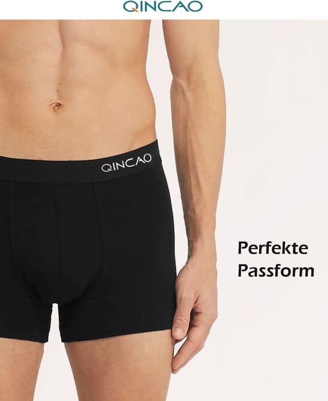 Detalle 2 de QINCAO Boxershorts Herren 6er Pack Baumwolle